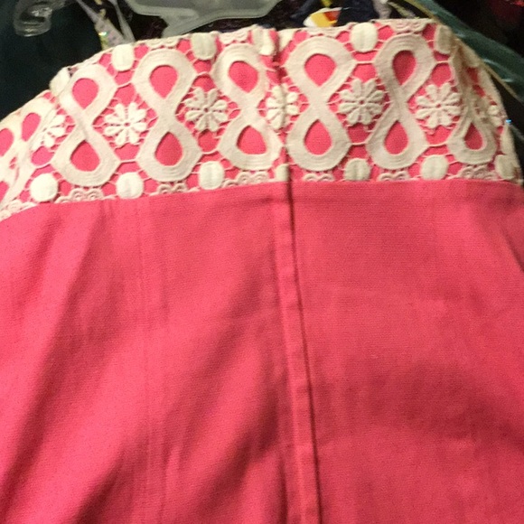 Lily Pulitzer pink strapless dress - Picture 3 of 6